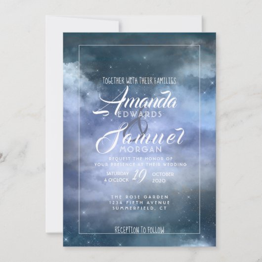 Over het Cloud Nine Wedding Kaart (Voorkant)