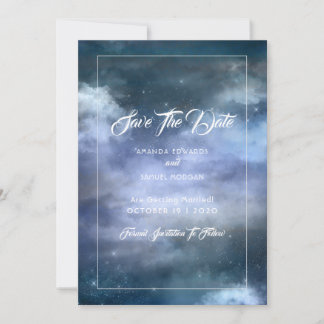 Over het Cloud Nine Wedding Save The Date