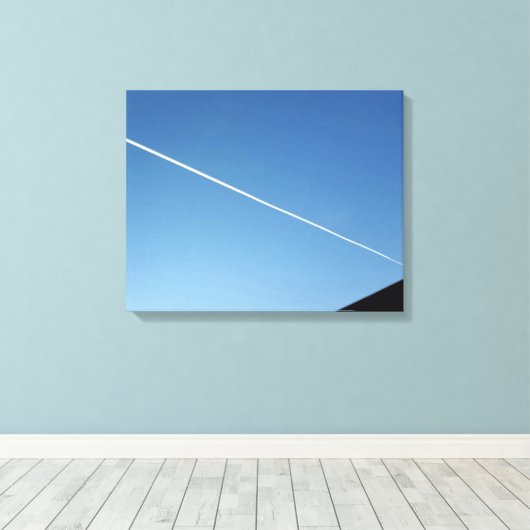 over het dak canvas afdruk (Insitu (Houten vloer))