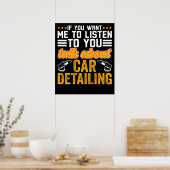 Over het details van de auto poster (Keuken)