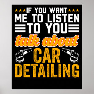 Over het details van de auto poster