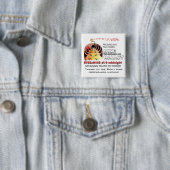 OVER HET EXPLOTEREN VAN TRUTHSEEKER VIERKANTE BUTTON 5,1 CM (In situ)