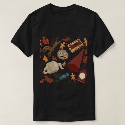 Over het Garden Muurpatroon T-shirt (Design voorkant)