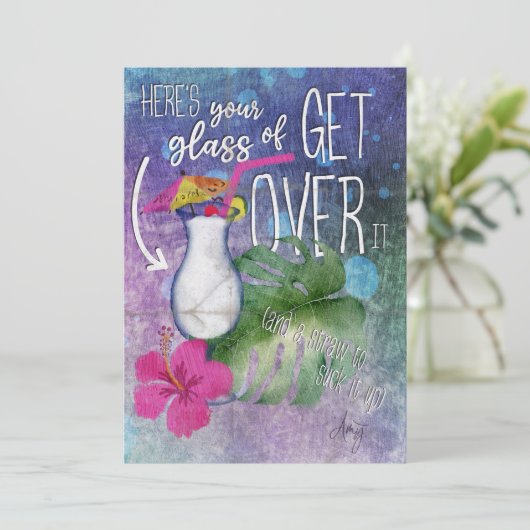 Over het geheel genomen bedankkaart (Staand voorkant)