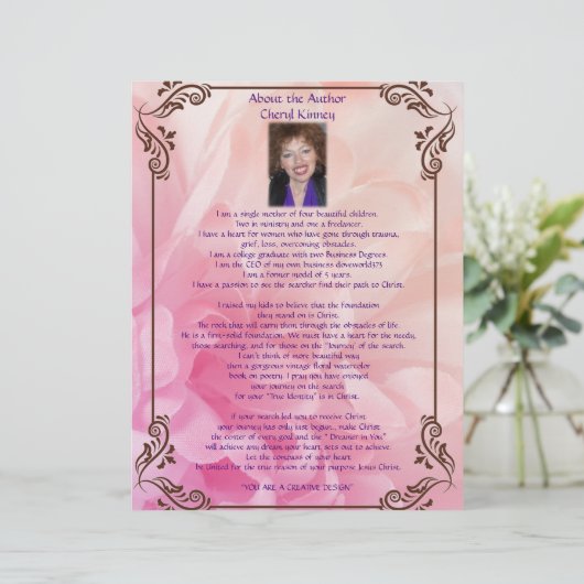 Over het gepersonaliseerde document van de Auteur  (Staand voorkant)