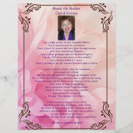 Over het gepersonaliseerde document van de Auteur  (Voorkant)