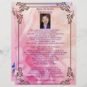 Over het gepersonaliseerde document van de Auteur  (Voorkant / Achterkant)