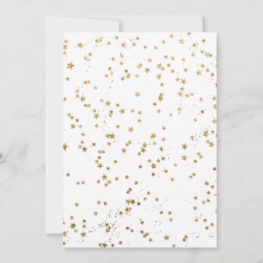 Over het gouden moon dromen Boho roze Baby shower Kaart (Achterkant)