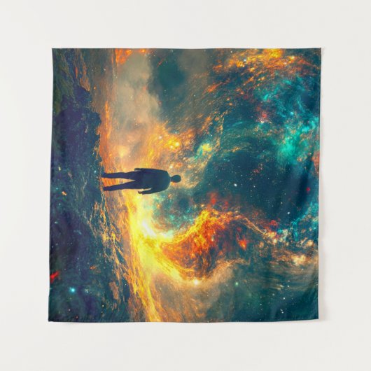 Over het heelal wandkleed (Voorkant (horizontaal))