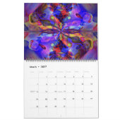 Over het hele universum Abstracte kunst Kalender (Mar 2027)