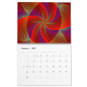 Over het hele universum Abstracte kunst Kalender (Feb 2027)