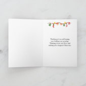 Over het hele Wereldbol van Miles Snow Santa Sleig Feestdagen Kaart (Binnen)