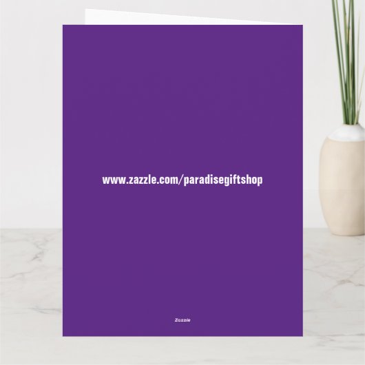 OVER HET HILL FUNNY BIRTHDAY JOKE Wenskaart Kaart (Achterkant)