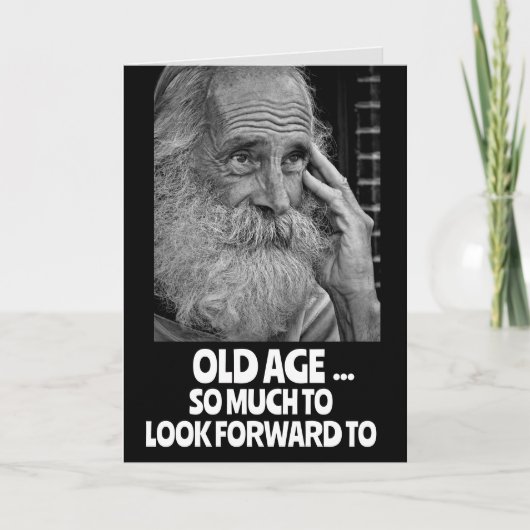 OVER HET HILL FUNNY BIRTHDAY JOKE Wenskaart Kaart (Voorkant)