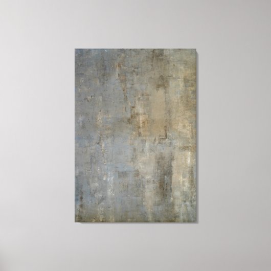 'Over het hoofd gezien' Neutrale Abstracte kunst Canvas Afdruk (Voorkant)