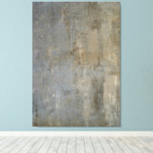 'Over het hoofd gezien' Neutrale Abstracte kunst Canvas Afdruk (Insitu (Houten vloer))