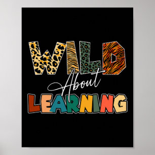 Over het leren van luipaardleraar Terug naar schoo Poster