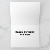 Over het Man van de heuvel in Wheelstoel Old Fart Kaart (Binnen)