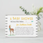 Over het Miles Baby shower Kaart (Staand voorkant)