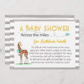 Over het Miles Baby shower Kaart (Voorkant / Achterkant)