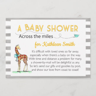 Over het Miles Baby shower Kaart