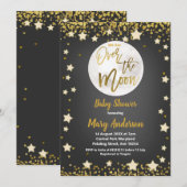 Over het Mon Chalkboard Gold Baby shower Kaart (Voorkant / Achterkant)