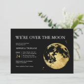 Over het Mon-minimalistische droomgoud-Baby shower Kaart (Staand voorkant)