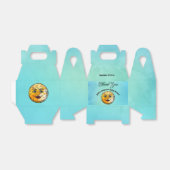 Over het Moon Baby shower Bedankdoosjes (Uitgevouwen)