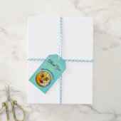 Over het Moon Baby shower Cadeaulabel (Met Touw)
