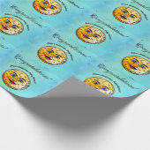 Over het Moon Baby shower Cadeaupapier (Hoek)