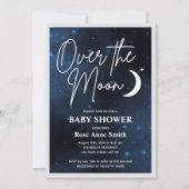Over het Moon Baby shower Celestial Kaart (Voorkant)