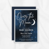 Over het Moon Baby shower Celestial Kaart