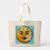 Over het Moon Baby shower Grote Tote Bag (Achterkant)