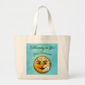 Over het Moon Baby shower Grote Tote Bag (Voorkant)