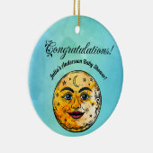 Over het Moon Baby shower Keramisch Ornament (Rechts)