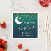 Over het Moon Baby shower Paper Napkin Servet (Insitu)