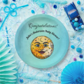 Over het Moon Baby shower Papieren Bordje (Feest)