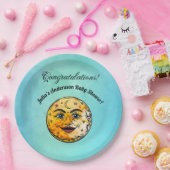 Over het Moon Baby shower Papieren Bordje (Feest)
