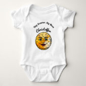 Over het Moon Baby shower Romper (Voorkant)