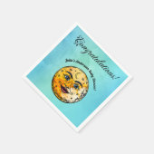 Over het Moon Baby shower Servet (Hoek)