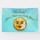 Over het Moon Baby shower Spandoek (Horizontaal)