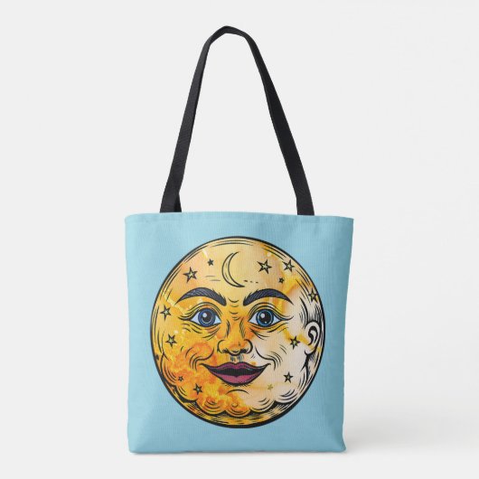 Over het Moon Baby shower Tote Bag (Achterkant)