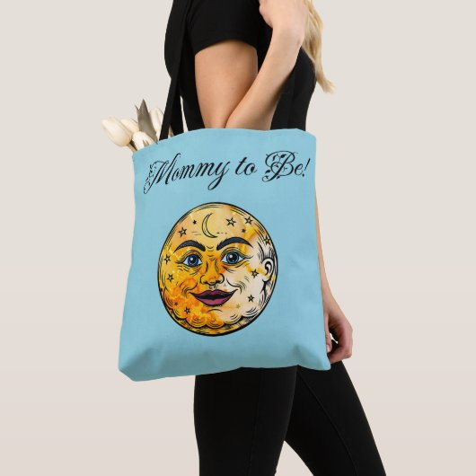 Over het Moon Baby shower Tote Bag (Dichtbij)
