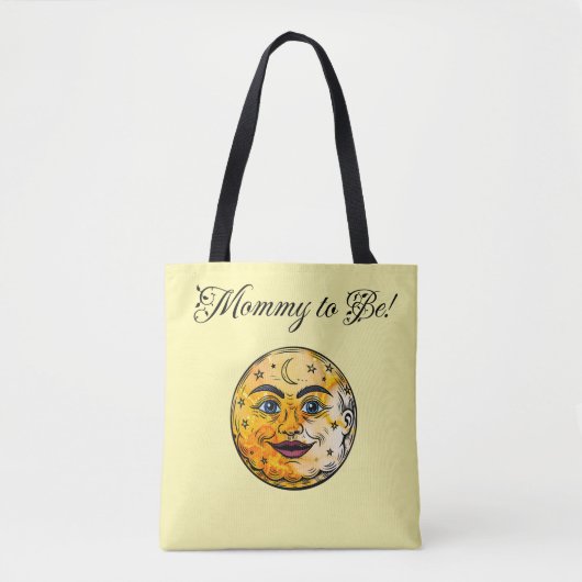 Over het Moon Baby shower Tote Bag (Voorkant)