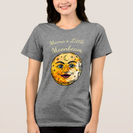 Over het Moon Baby shower Tri-Blend Shirt
