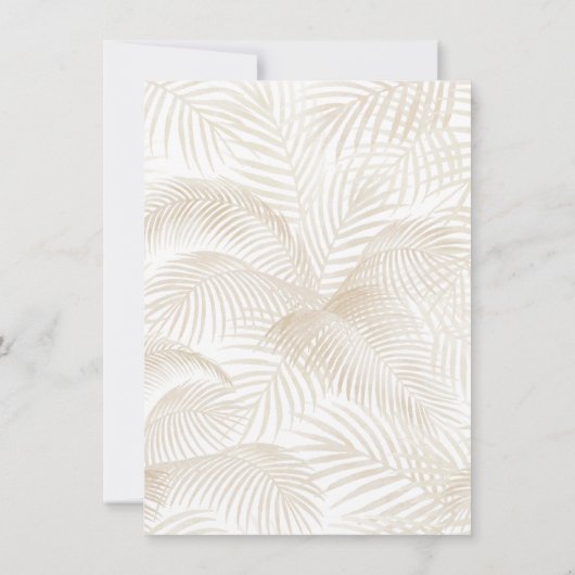 Over het Moon Boho Palm en Pampas Grass Baby showe Kaart (Achterkant)