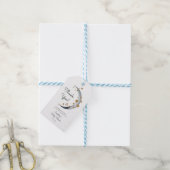 Over het Moon Celestial Baby shower Cadeaulabel (Met Touw)