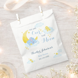Over het Moon Elephant Baby shower Bedankzakje
