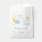 Over het Moon Elephant Baby shower Bedankzakje (Voorkant)