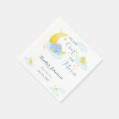 Over het Moon Elephant Baby shower Servet (Hoek)